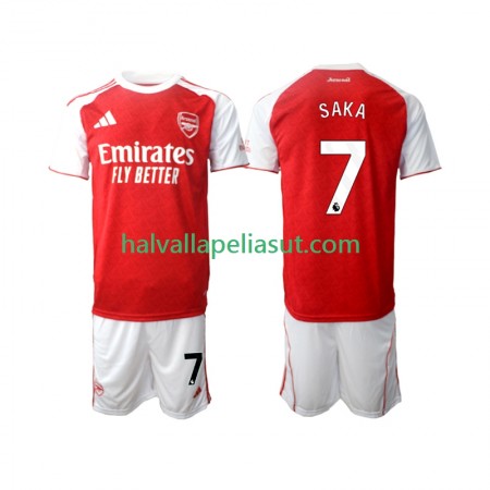 Jalkapallo Pelipaidat/Peliasut Arsenal Bukayo Saka 7 Lasten Kotipaita 2025-2026 Lyhythihainen
